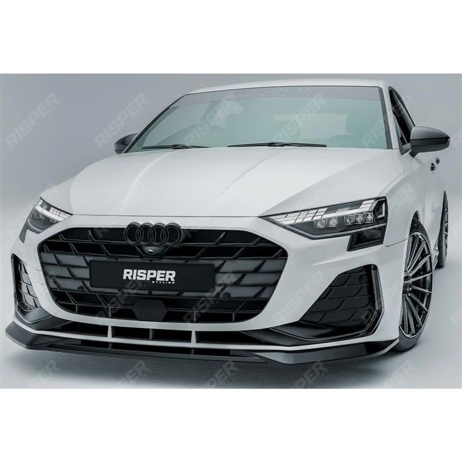 Audi A3 S Line S3 8Y Saloon / Sportback 2024+ - Front Splitter Lip In Gloss Black