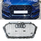 Audi A3/S3 8V 2017-2020 RS3 Style Gloss Black Honeycomb Grill