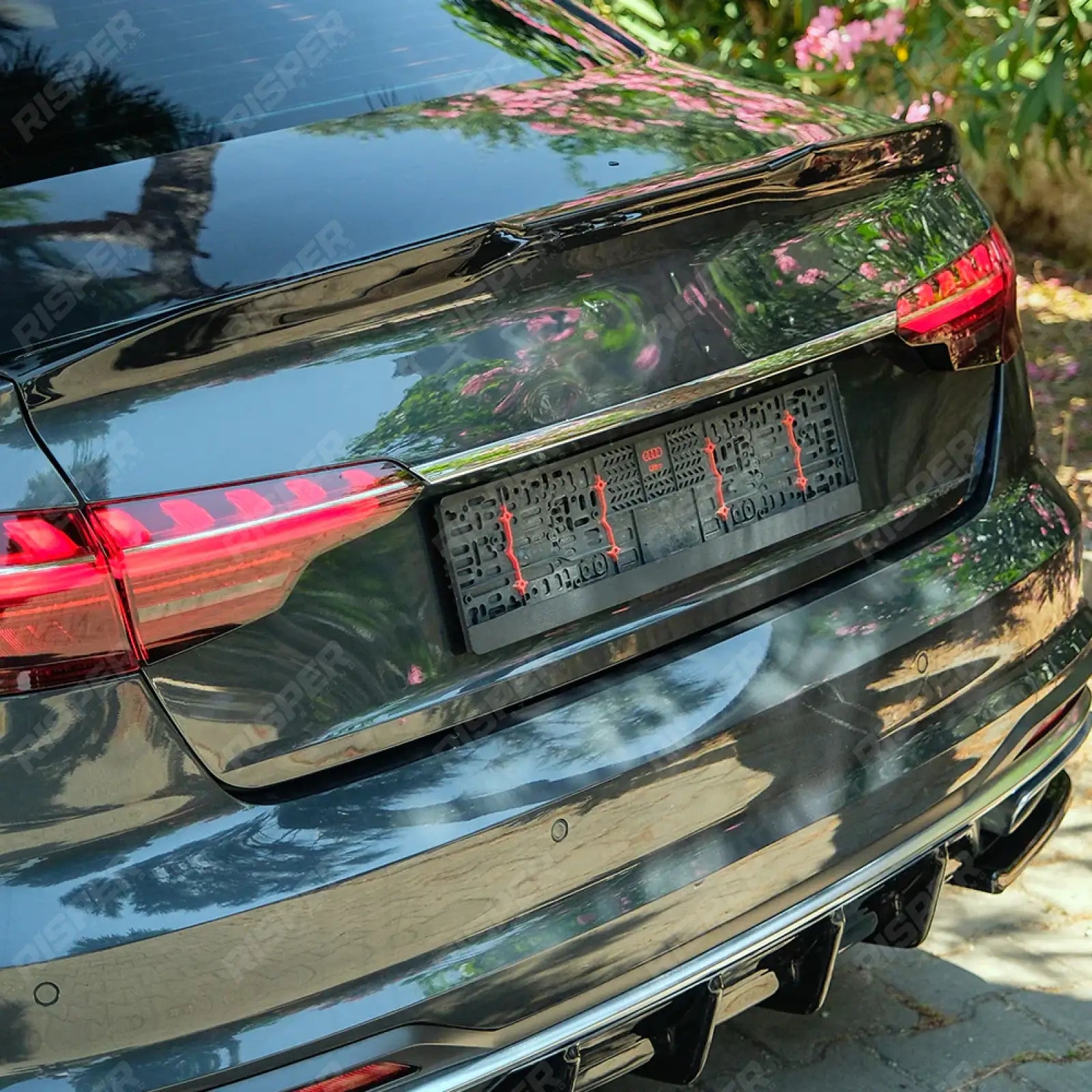 Audi A4 B9 Facelift 2019-2024 Rear Spoiler In Gloss Black