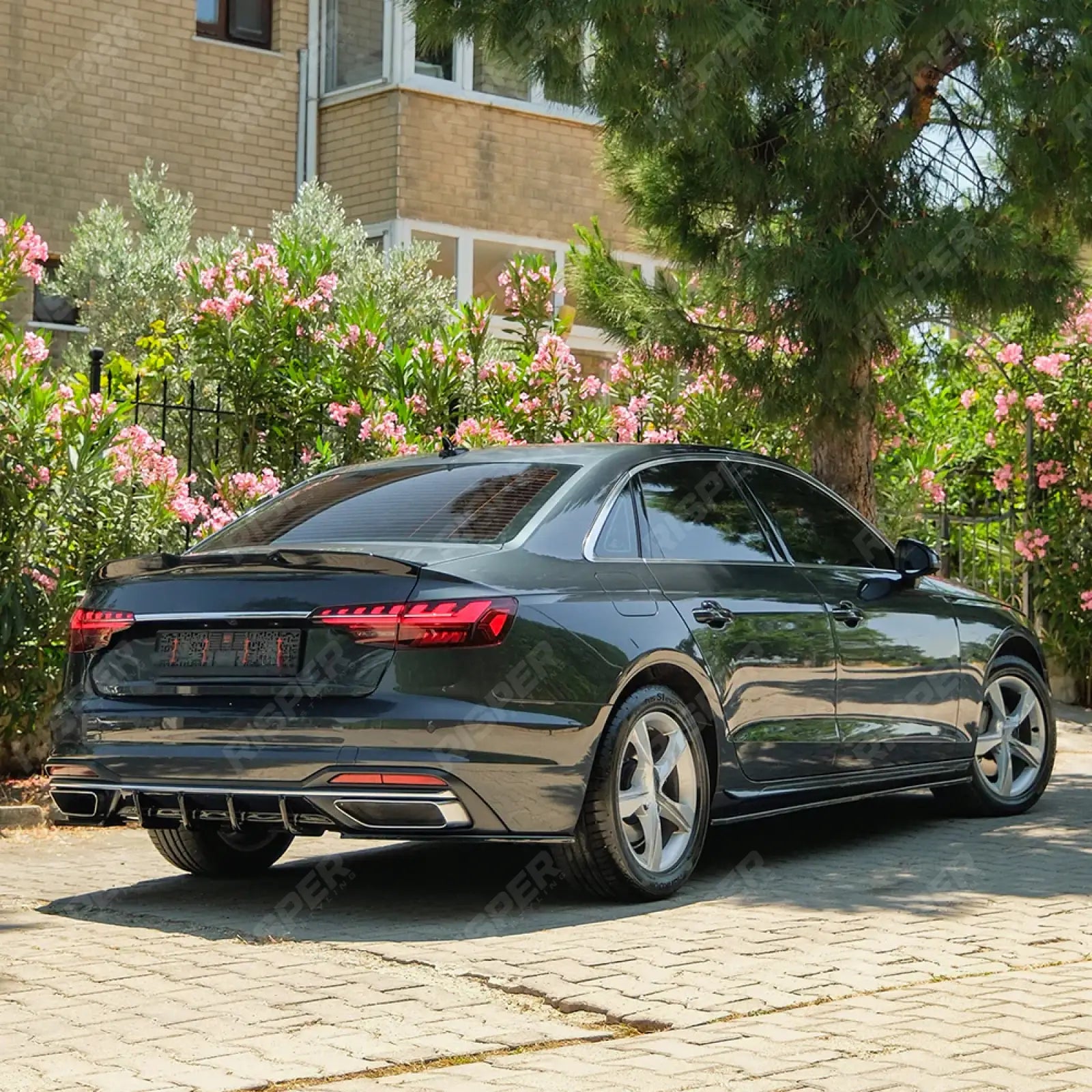 Audi A4 B9 Facelift 2019-2024 Side Skirts Set In Gloss Black