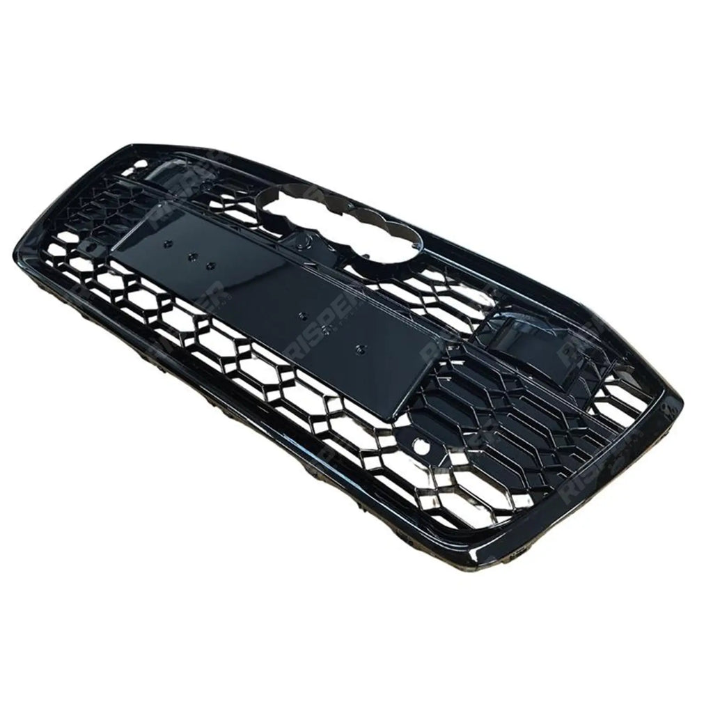 AUDI A6 / S6 C8 2019+ GLOSS BLACK RS6 STYLE HONEYCOMB GRILL FITS WITH ACC AND WITHOUT