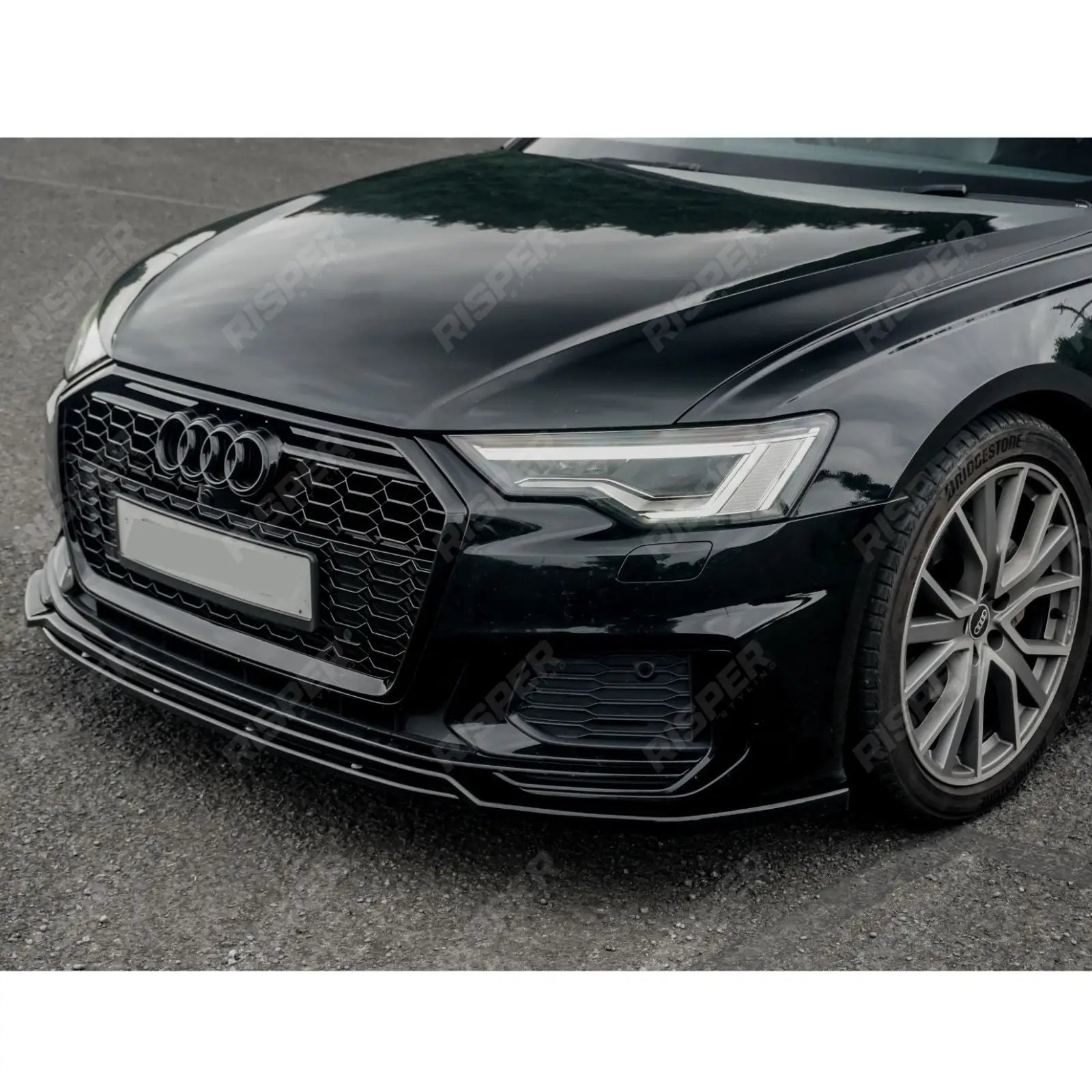 Audi A6 / S6 C8 2019+ Gloss Black RS6 Style Honeycomb Grill