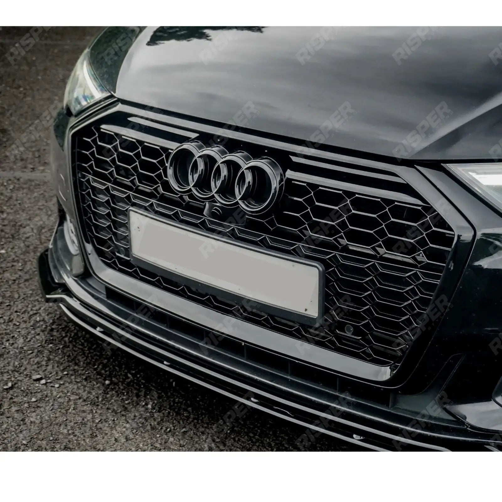 Audi A6 / S6 C8 2019+ Gloss Black RS6 Style Honeycomb Grill