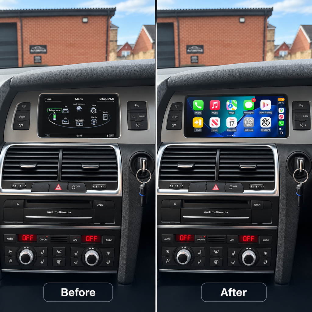 Audi Q7 (2006-2015) Apple CarPlay Android Auto 10.25" Touch Screen RHD