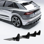 Audi Q8 S-LINE 2018-2023 Gloss Black Rear Blade Diffuser