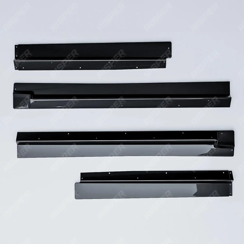 Audi Q8 S-Line 2018 On Side Skirt Splitters 2 Piece In Gloss Black