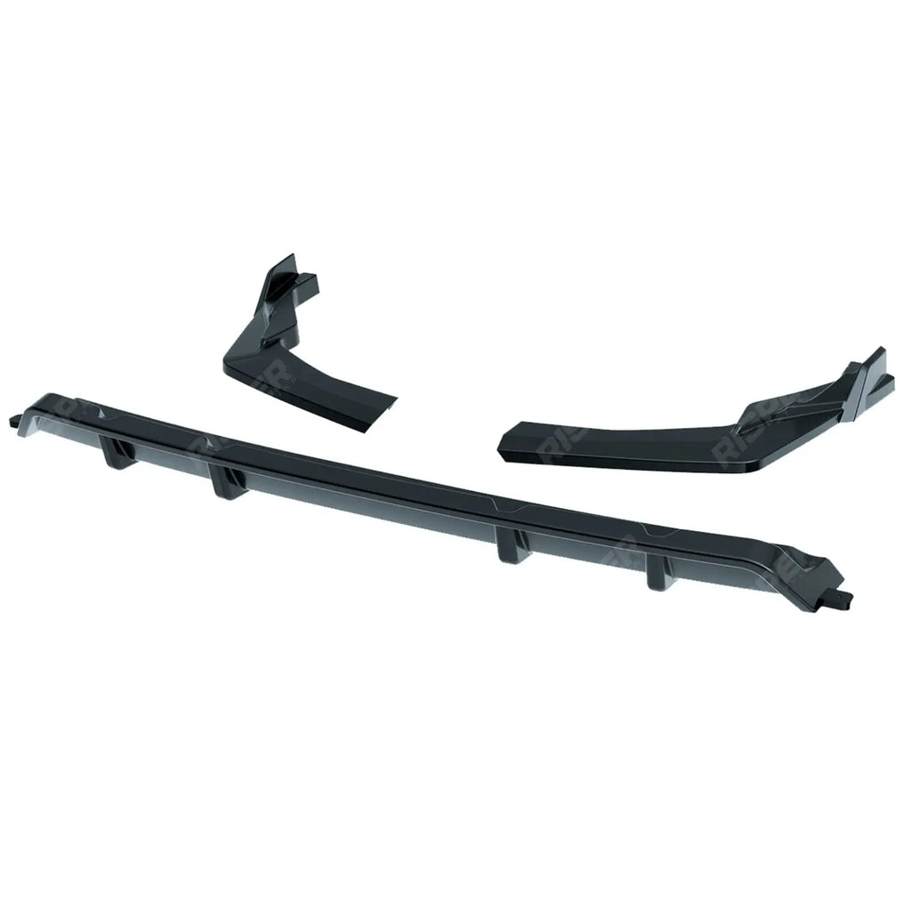 Audi Q8 S Line 2023+ Gloss Black Rear Diffuser & Side Splitters