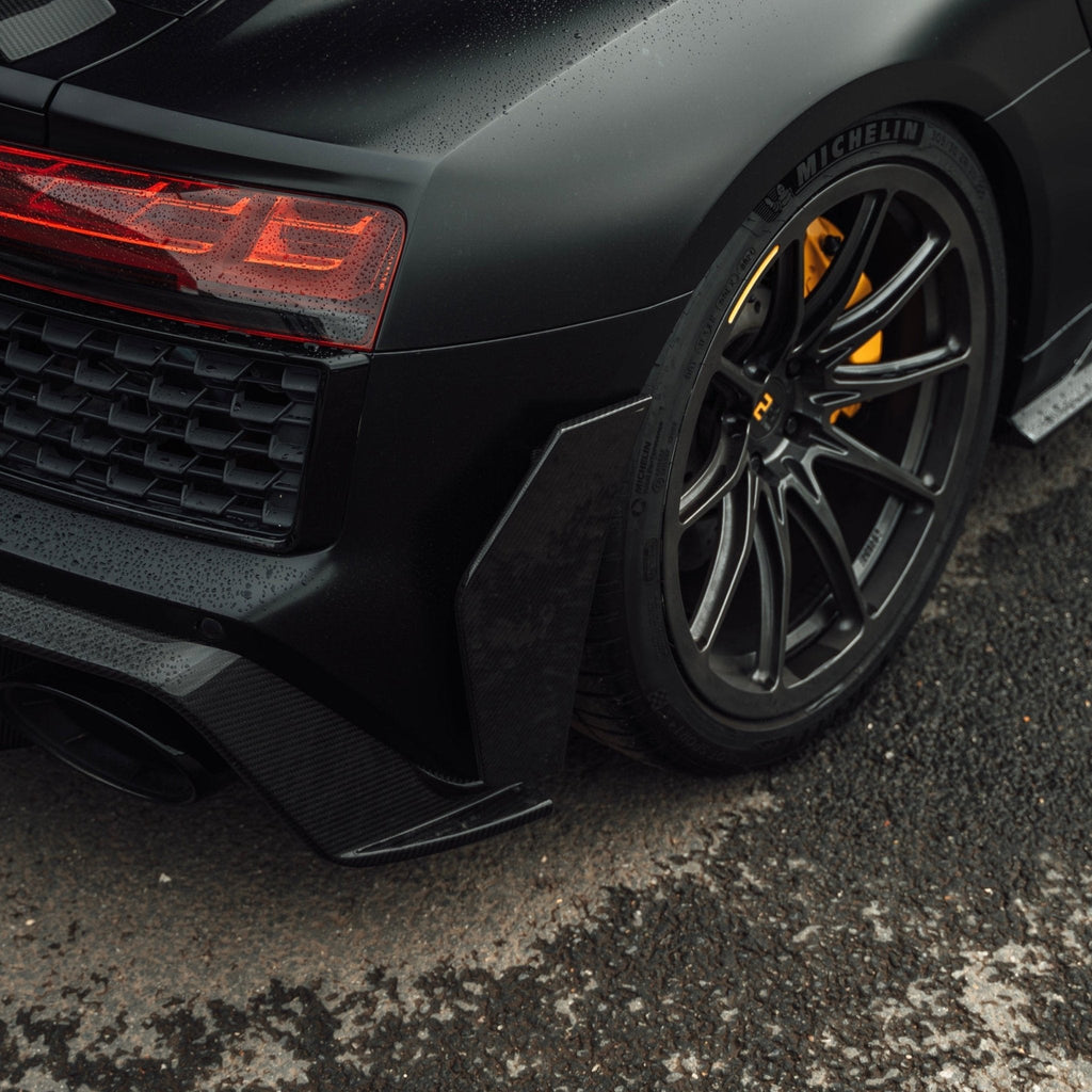 Audi R8 4S Facelift LCI Pre-Preg Carbon Fibre Rear Bumper Canards by TRE (2021-2024)