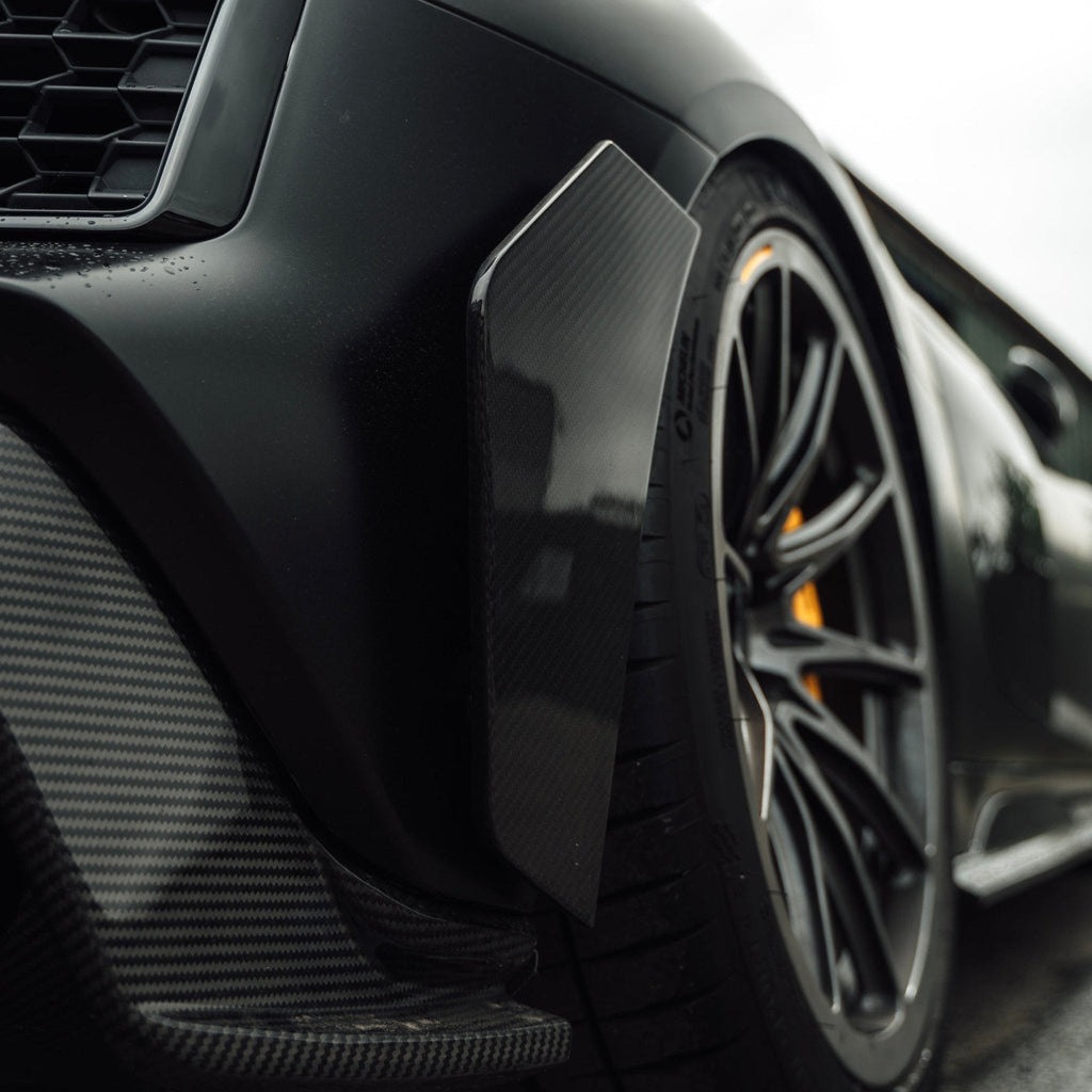 Audi R8 4S Facelift LCI Pre-Preg Carbon Fibre Rear Bumper Canards by TRE (2021-2024)