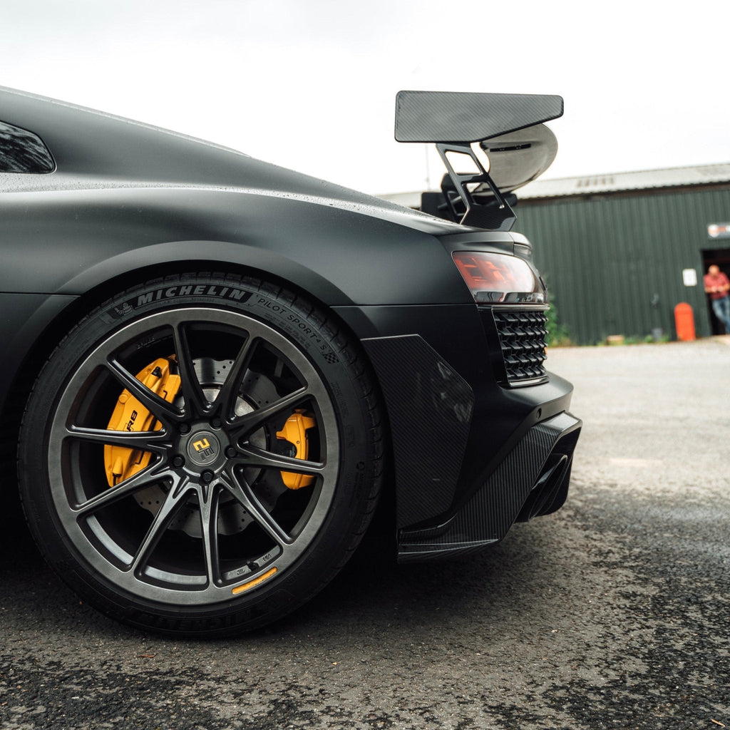 Audi R8 4S Facelift LCI Pre-Preg Carbon Fibre Rear Bumper Canards by TRE (2021-2024)