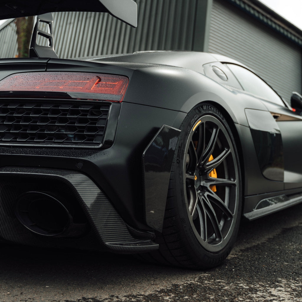 Audi R8 4S Facelift LCI Pre-Preg Carbon Fibre Rear Bumper Canards by TRE (2021-2024)