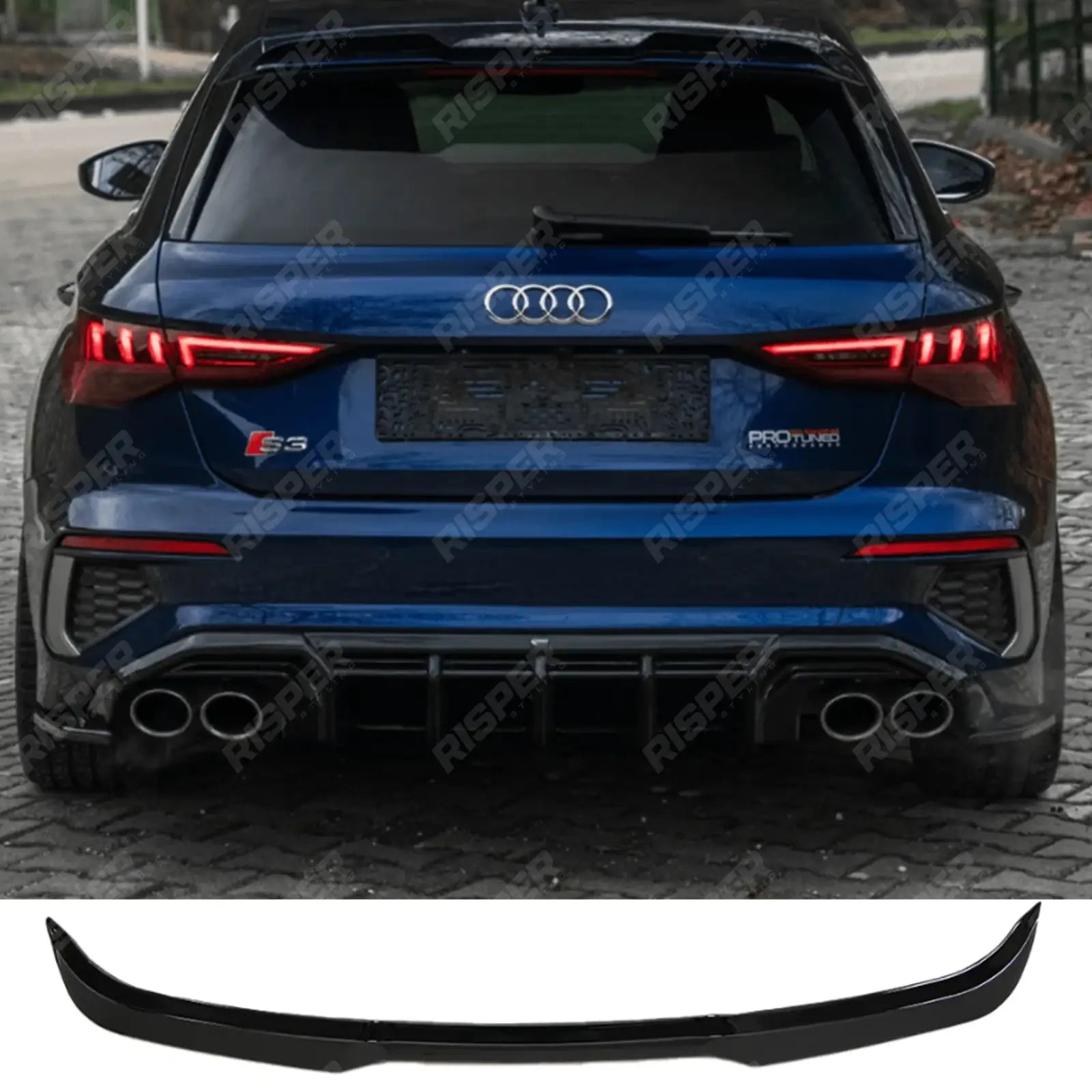 Audi S3/RS3/A3 S-Line 8Y 2020+ Spoiler In Gloss Black