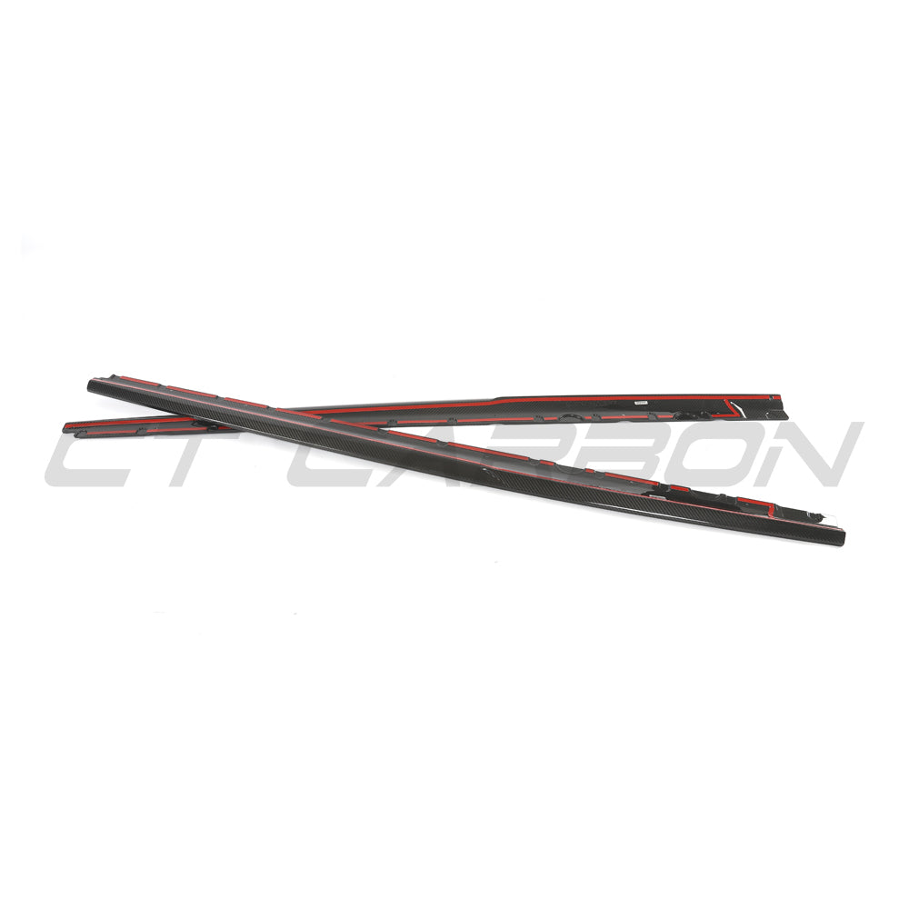 AUDI R8 V10 GEN 2.5 CARBON FIBRE SIDE SKIRTS - CT DESIGN