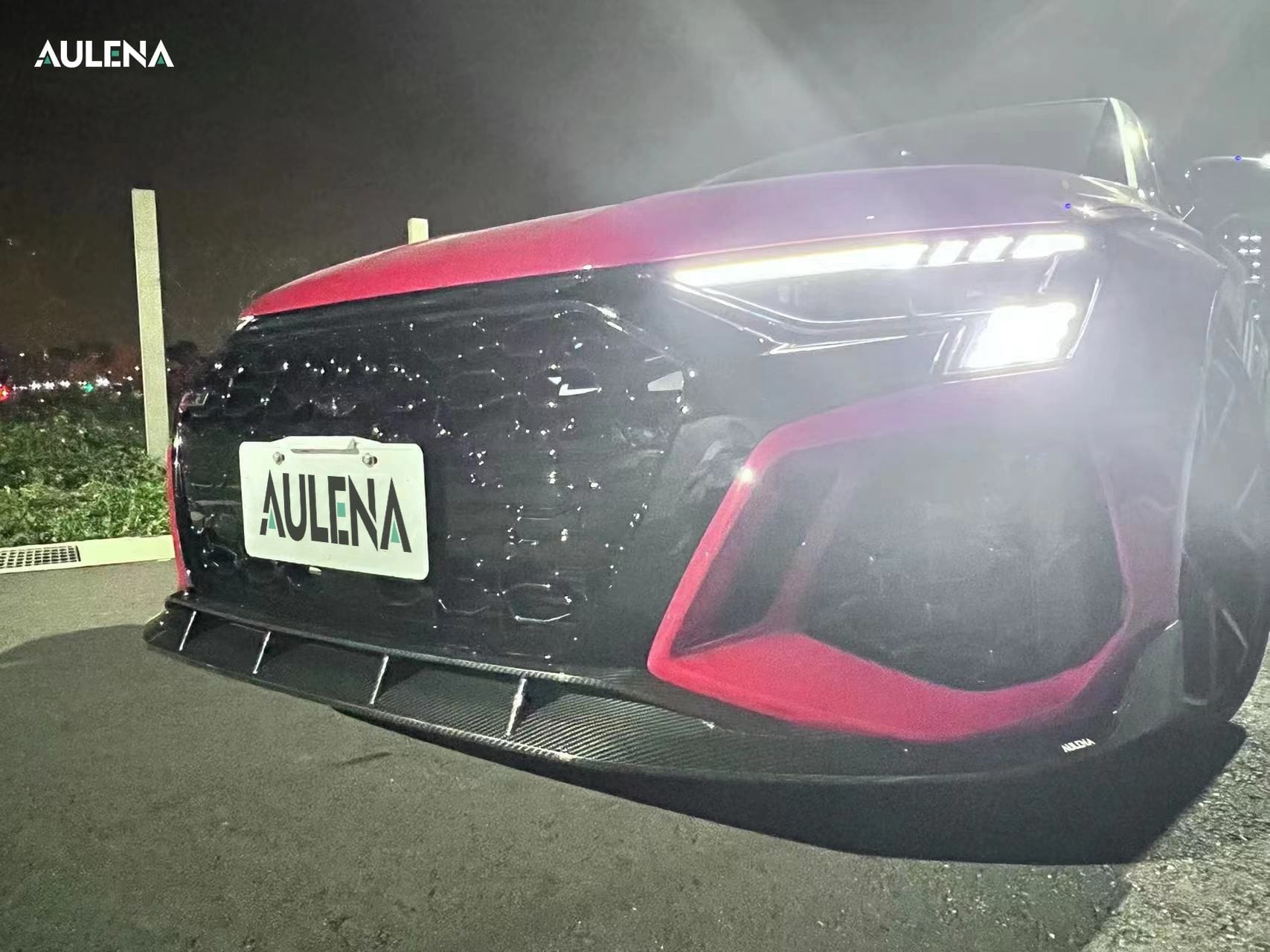 AULENA - AUDI RS3 8Y DRY CARBON FIBRE FRONT LIP