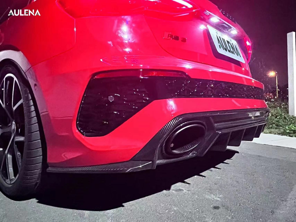 AULENA - AUDI RS3 8Y DRY CARBON FIBRE REAR DIFFUSER