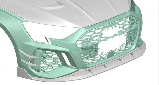 AULENA - AUDI RS3 8Y FRONT BUMPER CANARDS