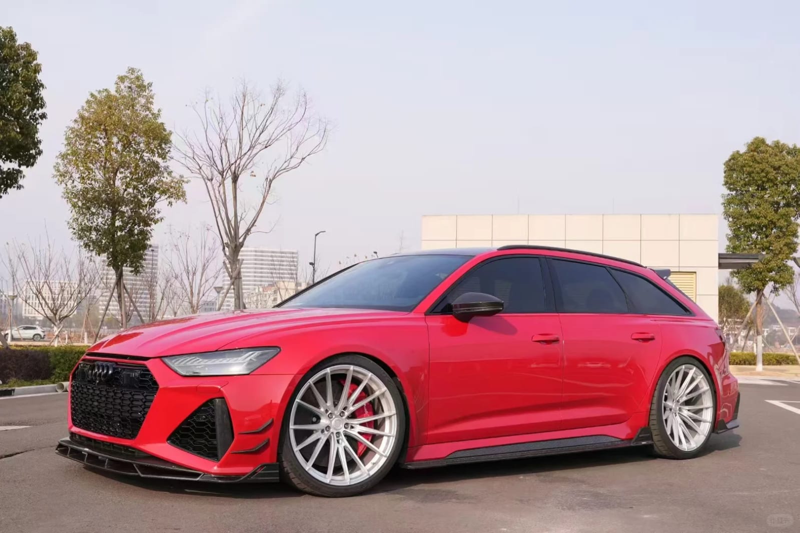 AULENA - AUDI RS6 C8 CARBON FIBER FRONT LIP