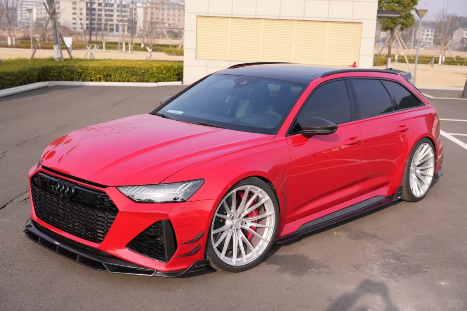 AULENA - AUDI RS6 C8 CARBON FIBER FRONT LIP