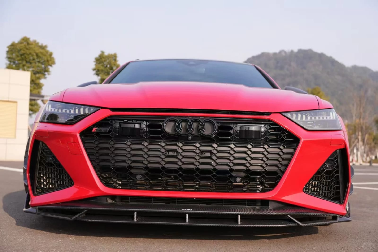 AULENA - AUDI RS6 C8 CARBON FIBER FRONT LIP