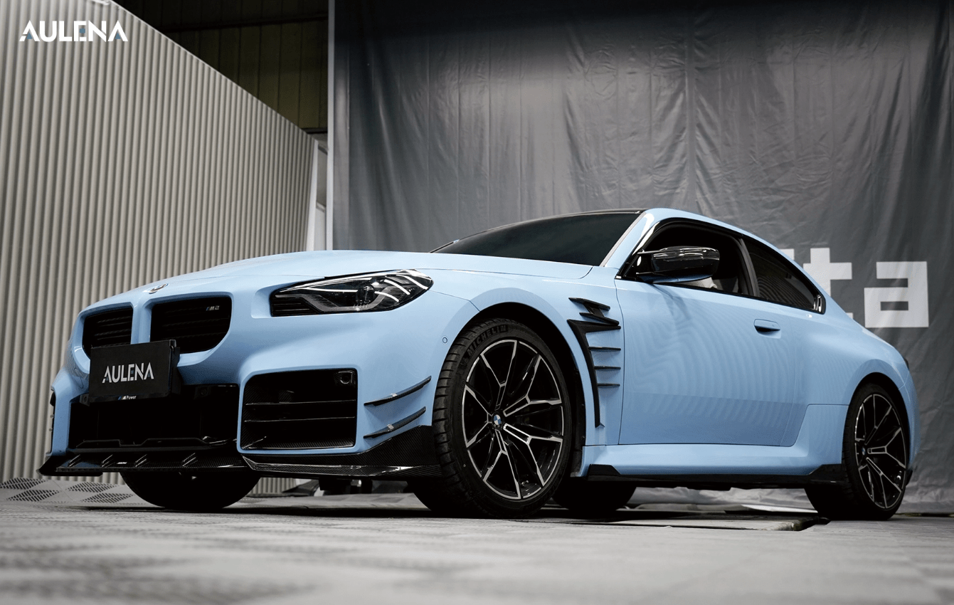 AULENA - BMW M2 G87 DRY CARBON FIBRE FRONT LIP SPLITTER