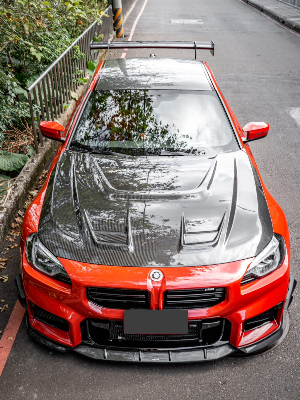 AULENA - BMW M2 G87 DRY CARBON FIBRE FRONT LIP SPLITTER