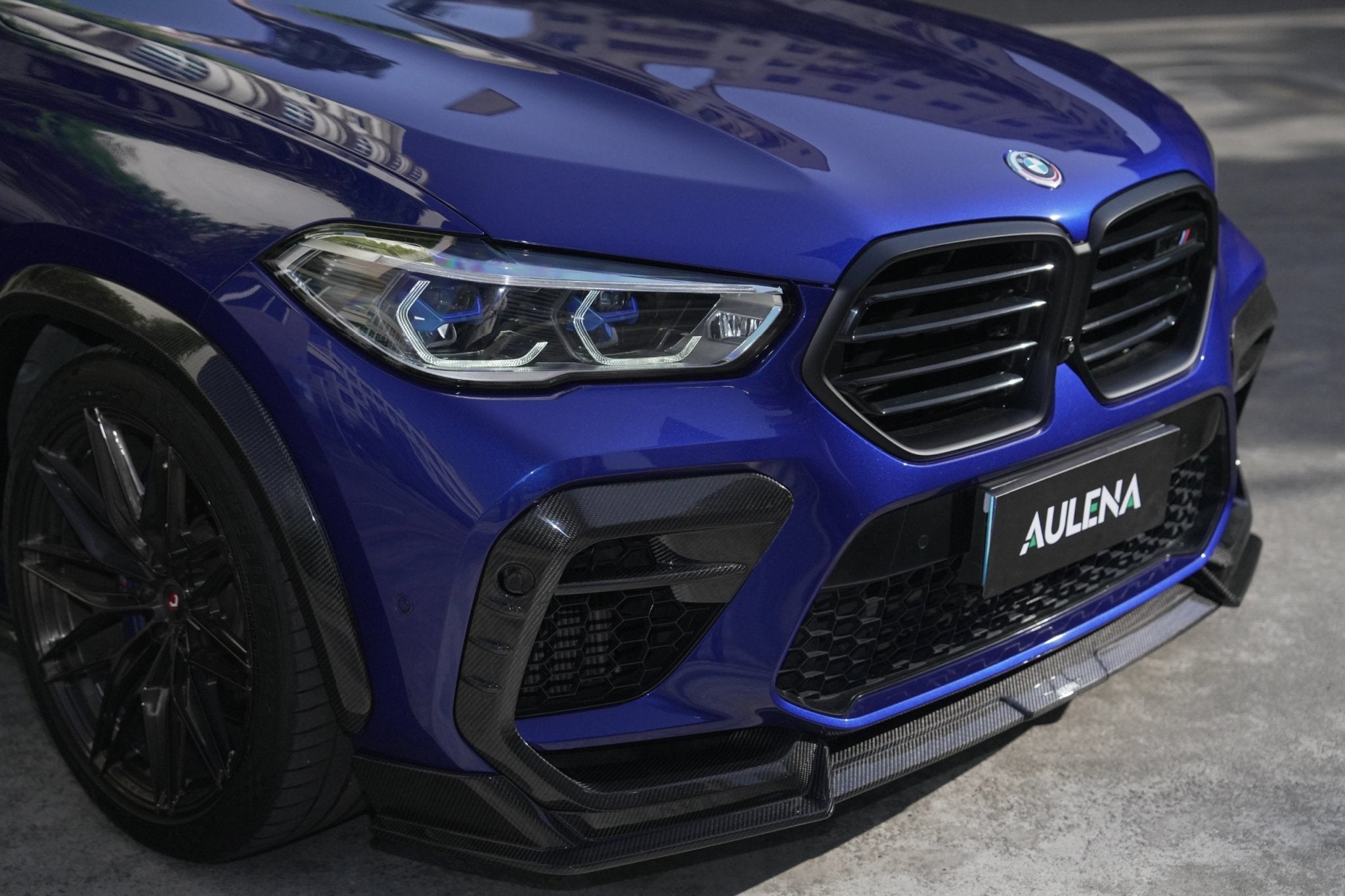 AULENA - BMW X6M F96 LCI DRY CARBON FIBRE FRONT CANARDS
