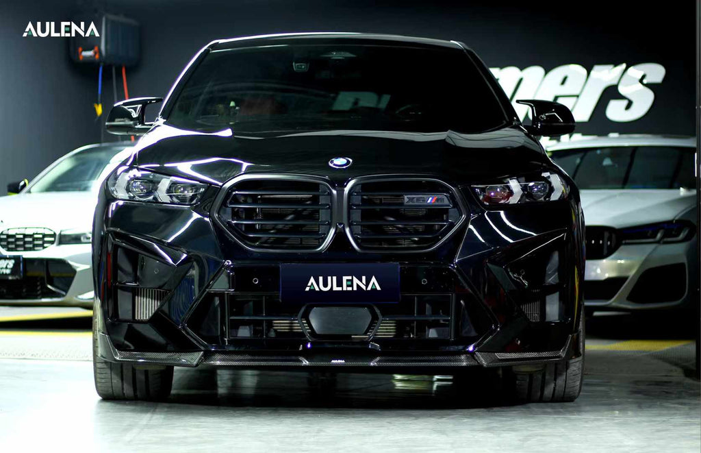 AULENA - BMW X6M F96 LCI DRY CARBON FIBRE FRONT LIP