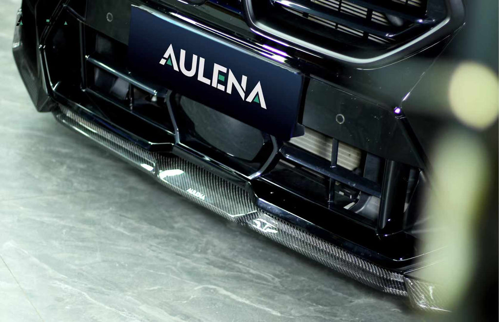 AULENA - BMW X6M F96 LCI DRY CARBON FIBRE FRONT LIP