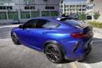 AULENA - BMW X6M F96 LCI DRY CARBON FIBRE REAR BUMPER CANARDS