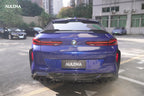 AULENA - BMW X6M F96 LCI DRY CARBON FIBRE REAR BUMPER CANARDS