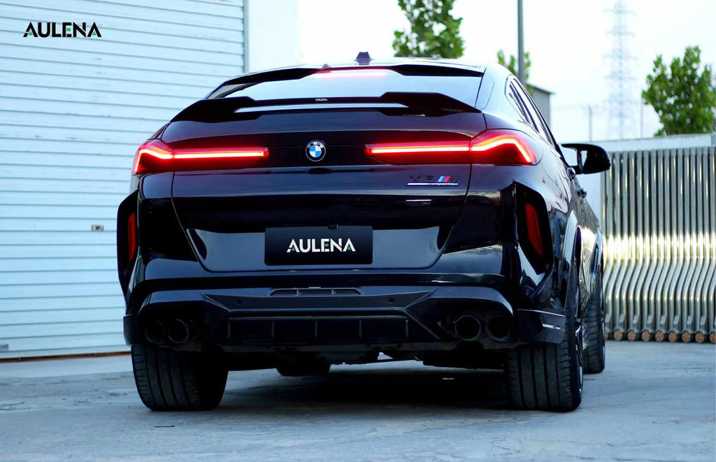AULENA - BMW X6M F96 LCI DRY CARBON FIBRE REAR DIFFUSER
