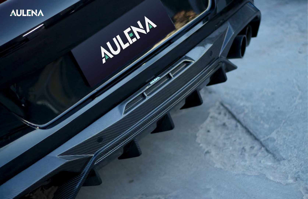 AULENA - BMW X6M F96 LCI DRY CARBON FIBRE REAR DIFFUSER