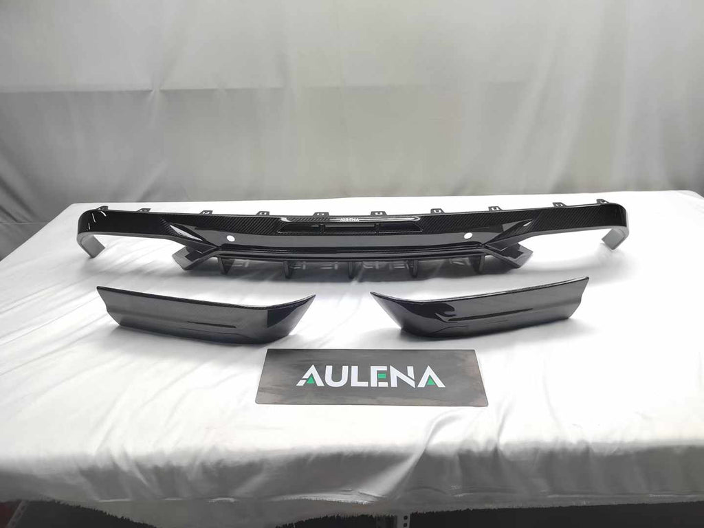 AULENA - BMW X6M F96 LCI DRY CARBON FIBRE REAR DIFFUSER