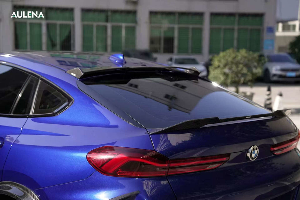 AULENA - BMW X6M F96 LCI DRY CARBON FIBRE REAR ROOF SPOILER
