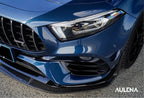 AULENA - MERCEDES BENZ A CLASS W177 A45 / A45S DRY CARBON FIBRE FRONT LIP SPLITTER