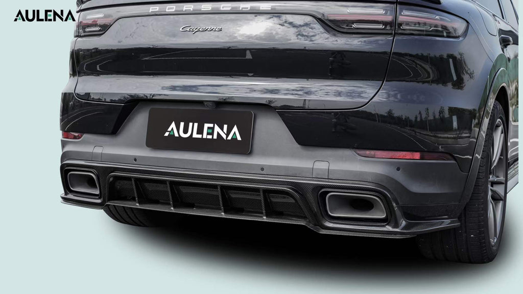 AULENA - PORSCHE CAYENNE COUPE 9Y3 DRY CARBON FIBRE REAR DIFFUSER