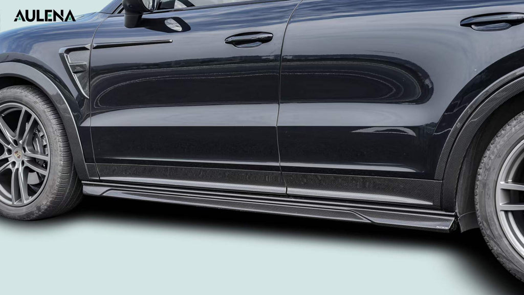 AULENA - PORSCHE CAYENNE COUPE 9Y3 DRY CARBON FIBRE SIDE DOOR SILLS
