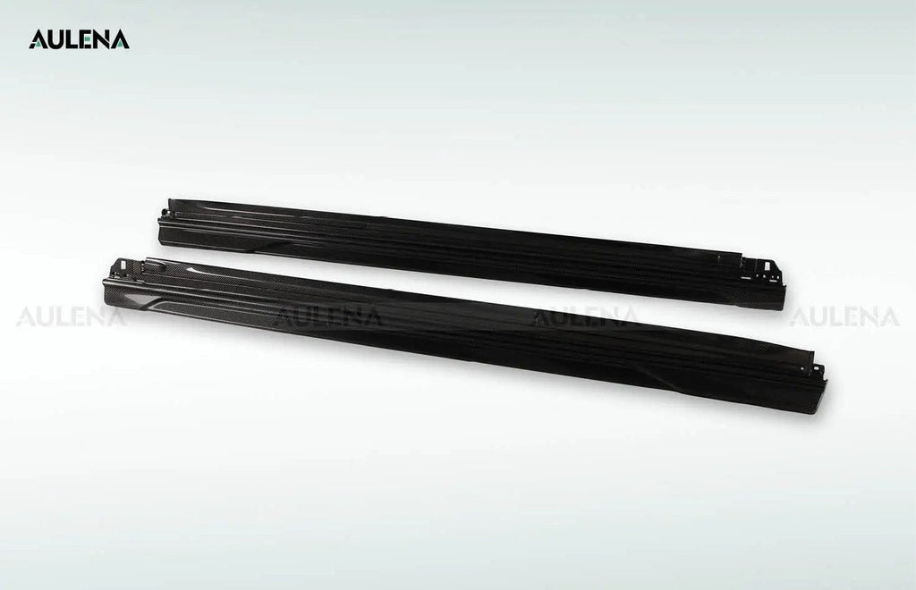 AULENA - PORSCHE CAYENNE COUPE 9Y3 DRY CARBON FIBRE SIDE SKIRTS