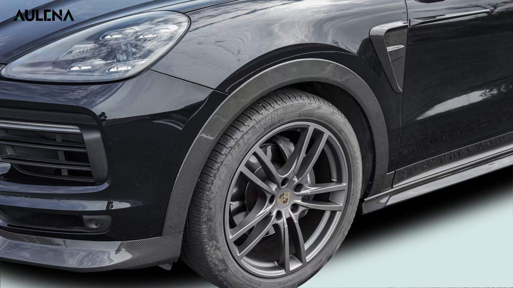 AULENA - PORSCHE CAYENNE COUPE 9Y3 DRY CARBON FIBRE WHEEL ARCH FENDERS