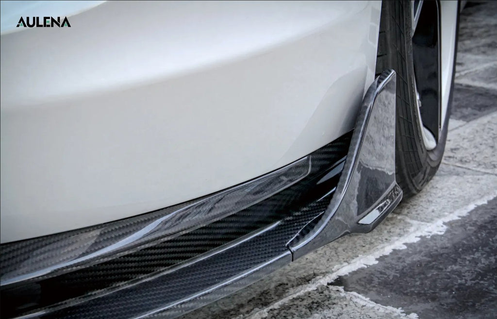 AULENA - PORSCHE TAYCAN DRY CARBON FRONT LIP