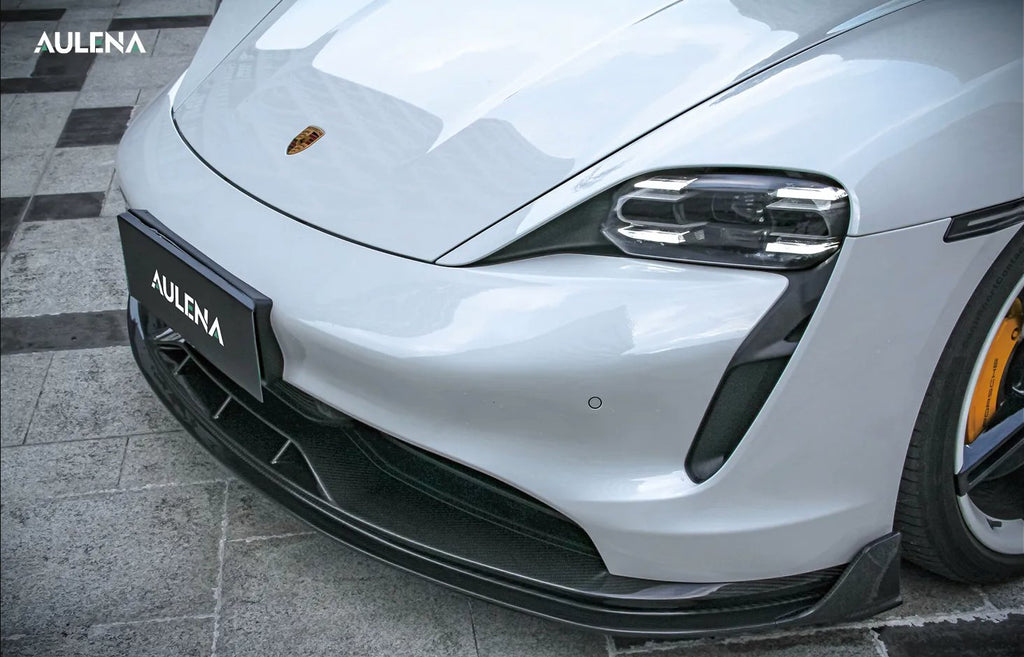 AULENA - PORSCHE TAYCAN DRY CARBON FRONT LIP