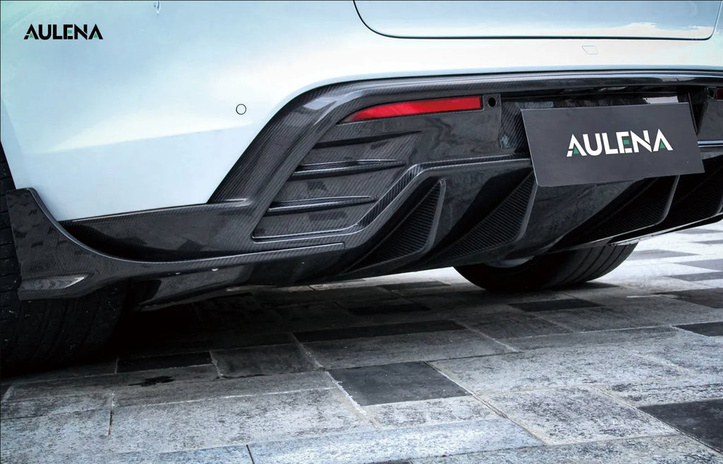 AULENA - PORSCHE TAYCAN DRY CARBON REAR DIFFUSER