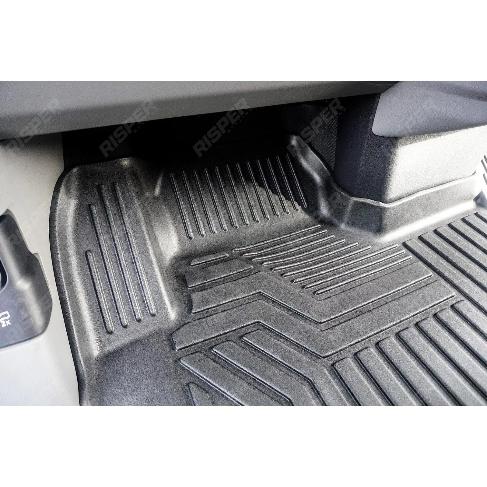 Automatic Mud Block Tailored Floor Mat 1 Piece For Ford Transit Custom 2023 on
