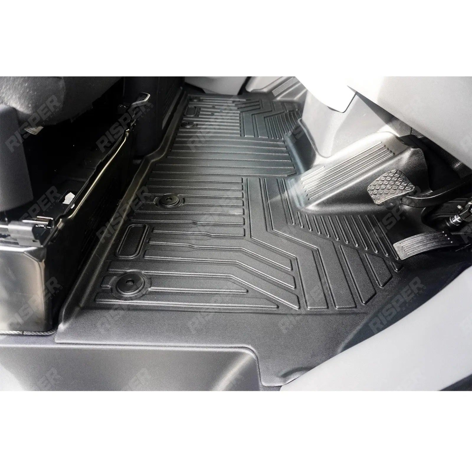 Automatic Mud Block Tailored Floor Mat 1 Piece For Ford Transit Custom 2023 on