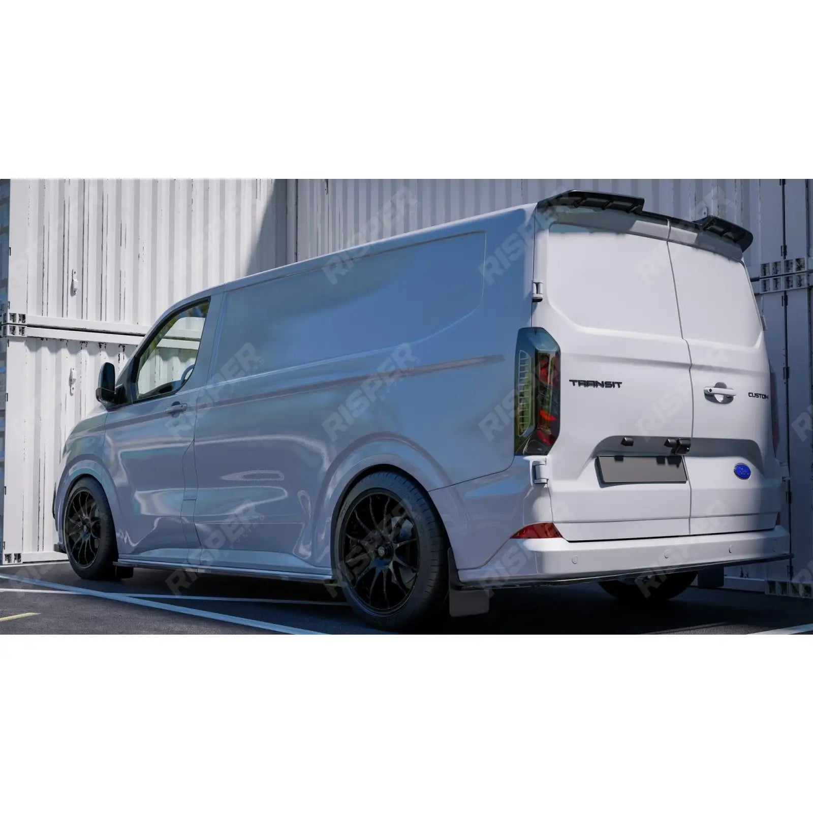 Barn Door SWB Full Low Line Aero Kit V1 In Gloss Black For Ford Transit Custom MK2 2024 on
