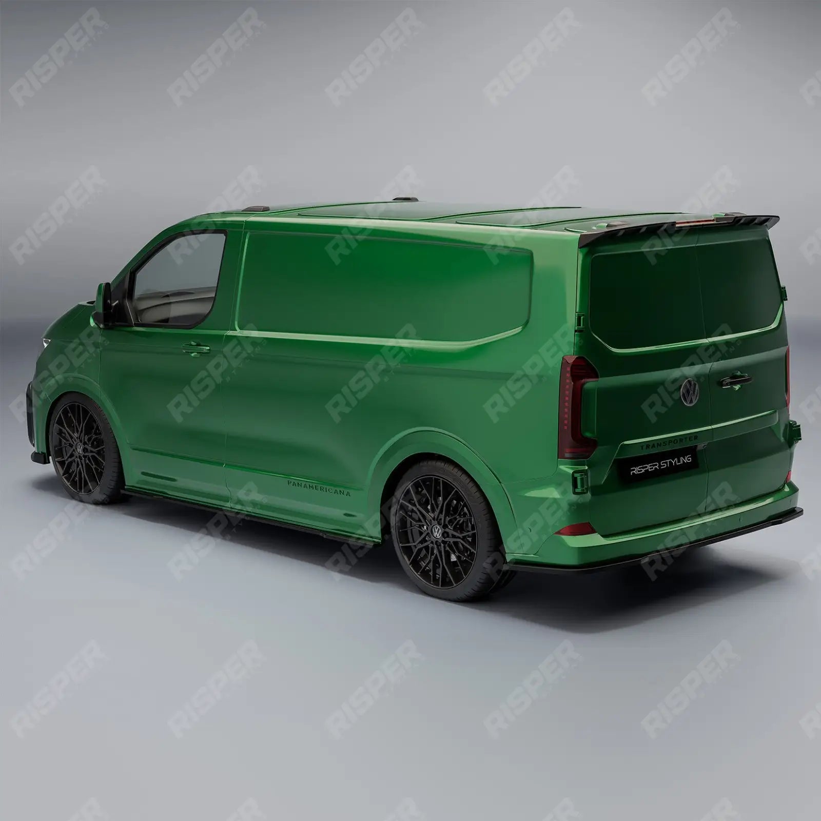 Barn Door V1 Spoiler In Gloss Black For Volkswagen Transporter T7 2025+