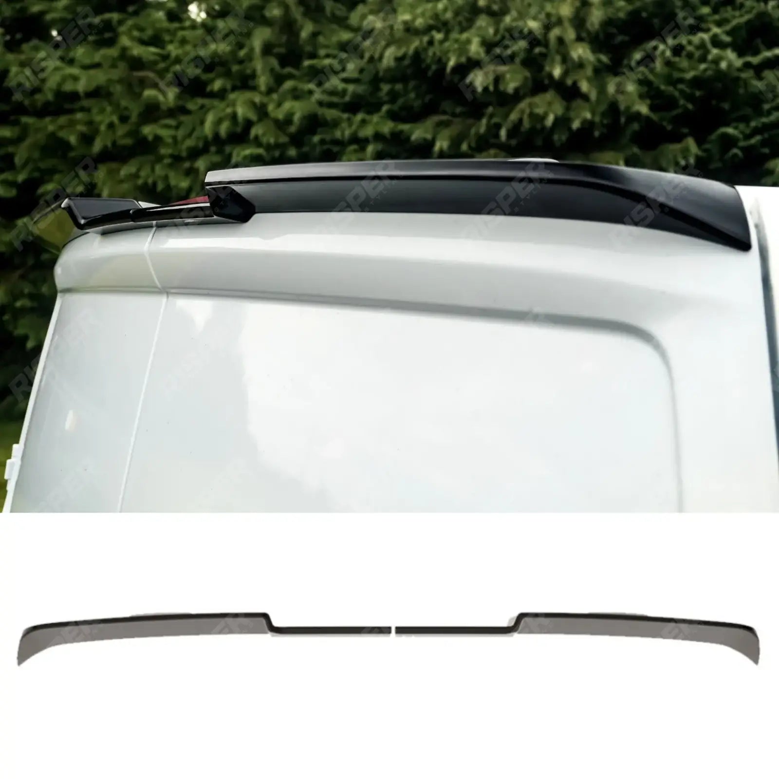 Barn Door V2 Spoiler In Gloss Black For Volkswagen Transporter T7 2025+