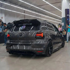 'Batman' Style Rear Spoiler in Gloss Black For VW Polo 2009-2018 6C 6R GTI R