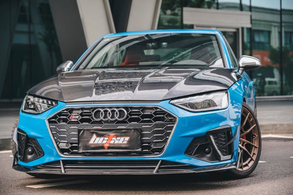BCTXE - AUDI A4 S LINE / S4 B9.5 CARBON FIBRE FRONT BUMPER CANARDS