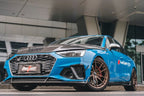 BCTXE - AUDI A4 S LINE / S4 B9.5 CARBON FIBRE FRONT BUMPER CANARDS